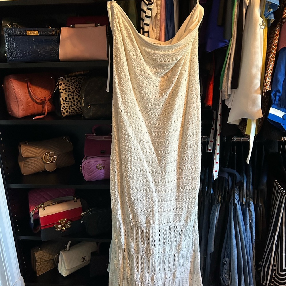 Elegant White Lace Dress